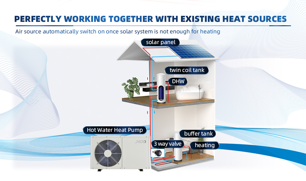 Durable High Efficient Heat Pump Water Heater For Hotels from China