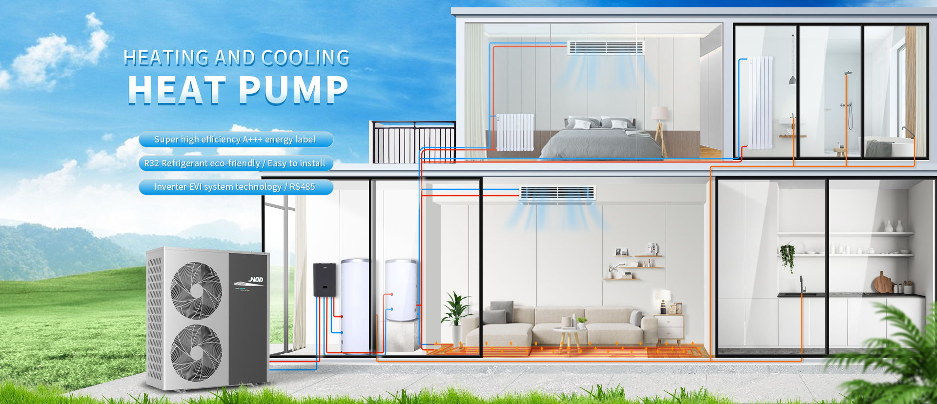 Dc Inverter Heating And Cooling Heat Pump